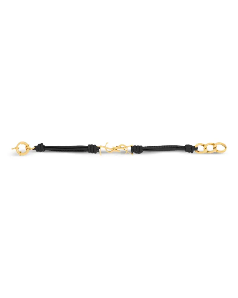 Saint Laurent logo bracelet - Gold Gold
