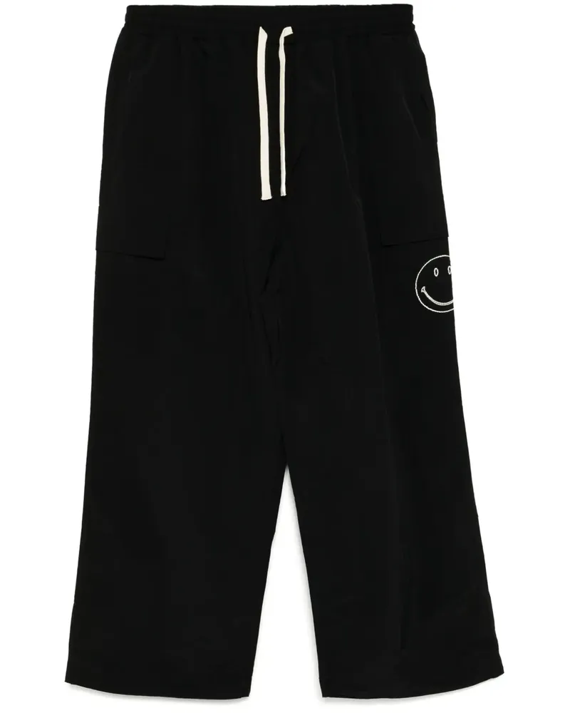 Joshua Sanders Cargohose mit Stickerei - Schwarz Schwarz