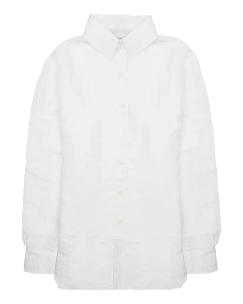 Department 5 crinkled long-sleeve shirt - Weiß Weiß