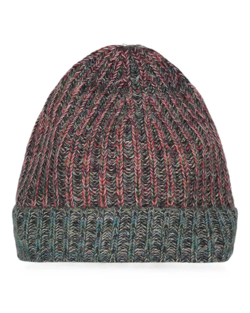 Malo ribbed-knit cashmere beanie hat - Grau Grau
