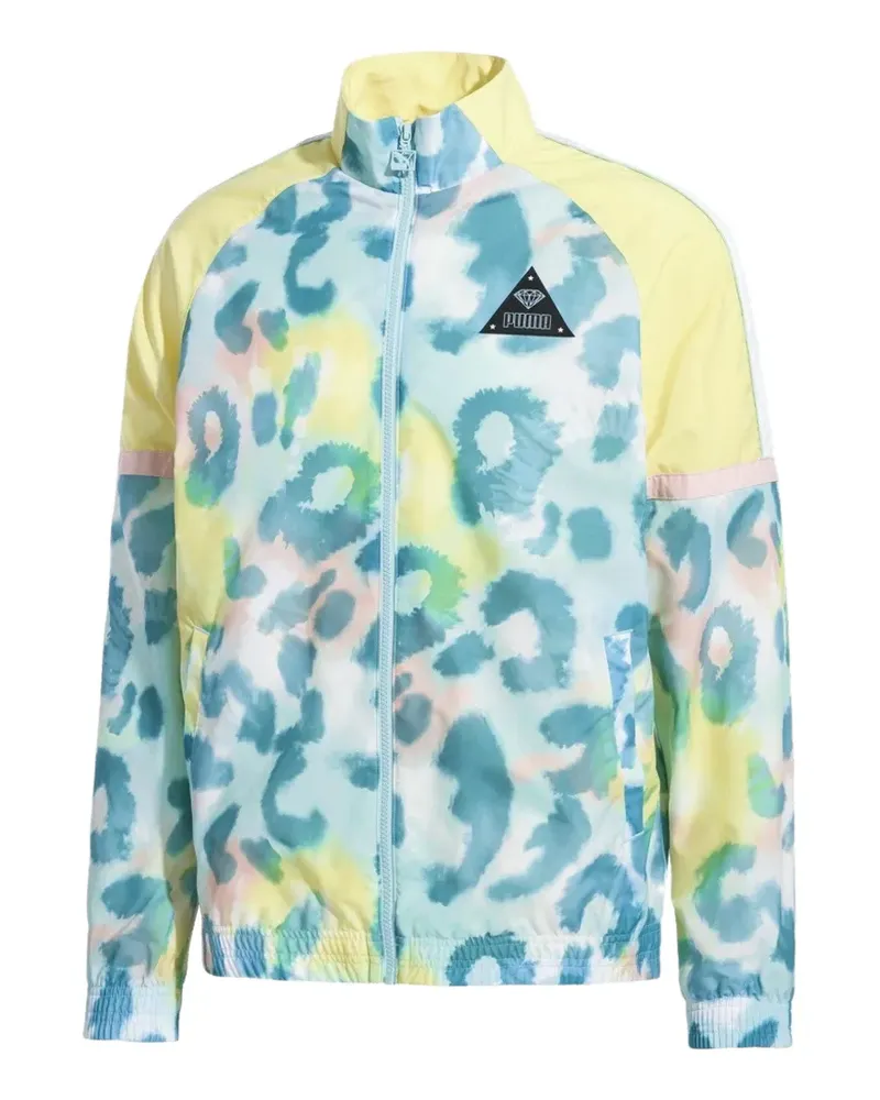 Puma Diamond XTG Jacke mit Leoparden-Print - Blau Blau