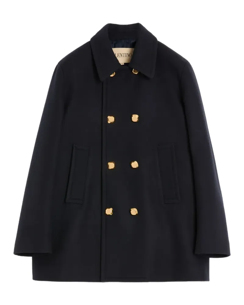 Valentino Garavani Doppelreihiger Mantel - Blau Blau