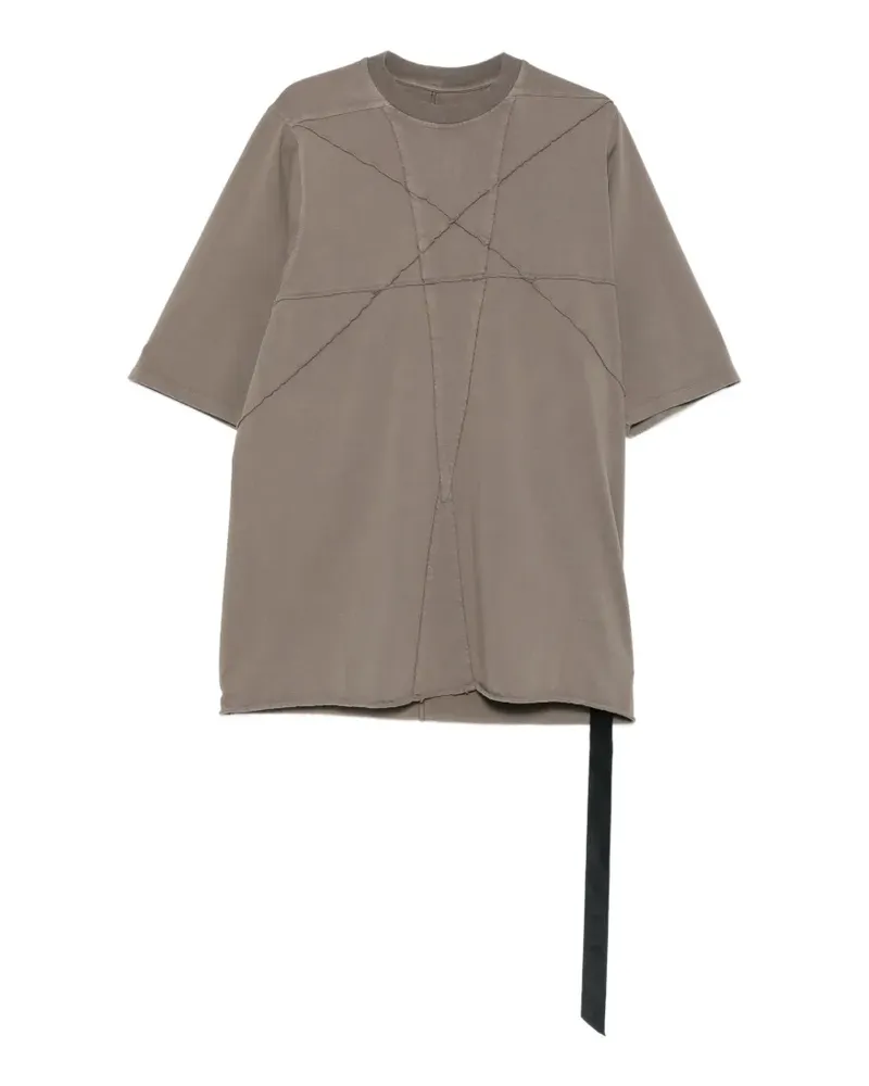 DRKSHDW by Rick Owens T-Shirt mit Pentagramm-Stickerei - Grau Grau