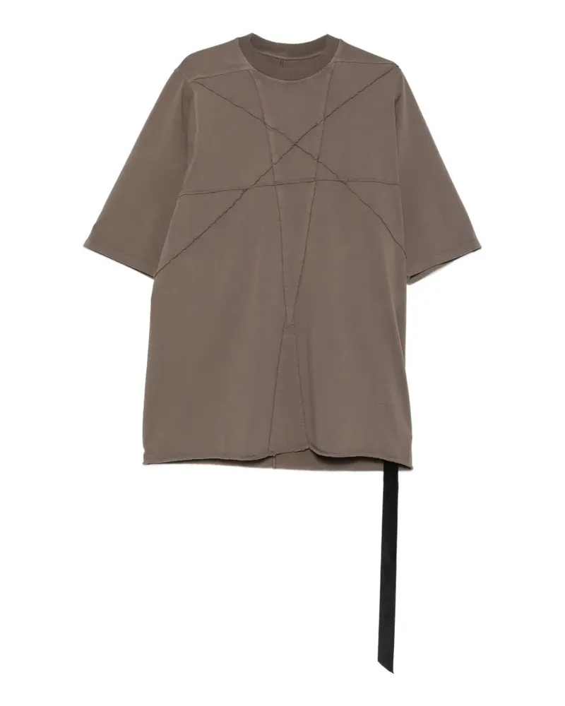 DRKSHDW by Rick Owens T-Shirt mit Pentagramm-Stickerei - Grau Grau