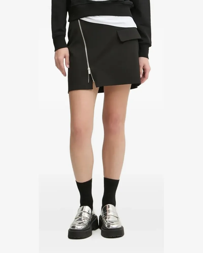 Karl Lagerfeld Minirock mit Reißverschlussdetail - Schwarz Schwarz
