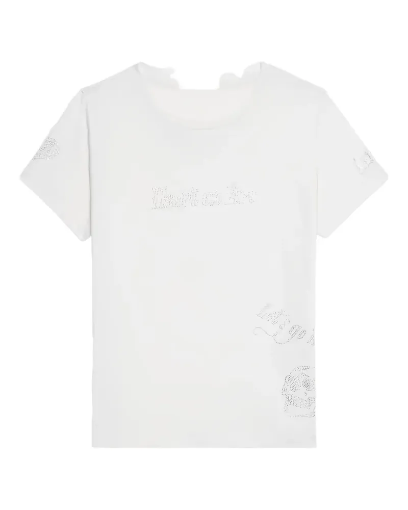 Zadig & Voltaire Alys T-Shirt mit Logo - Weiß Weiß
