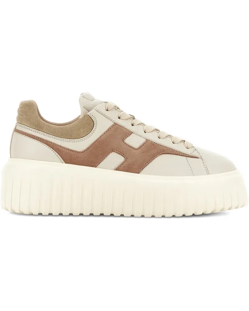 Hogan H-Stripes Sneakers - Nude Nude