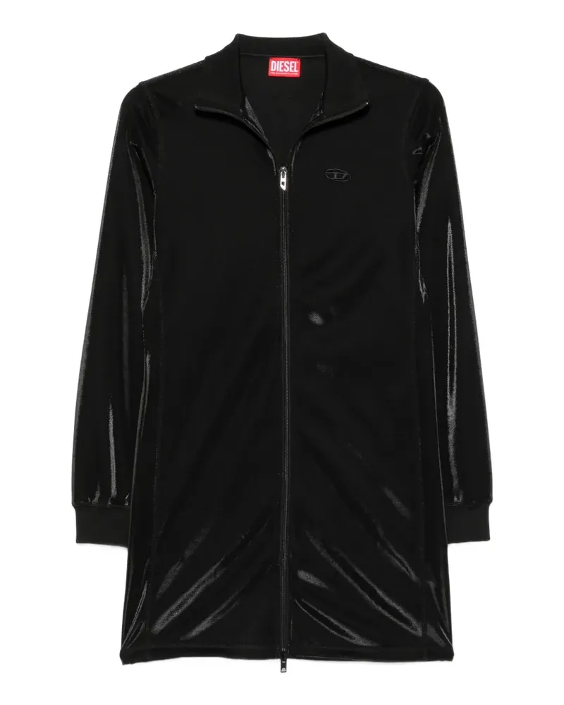 Diesel D-Rosy zip-up mini dress - Schwarz Schwarz