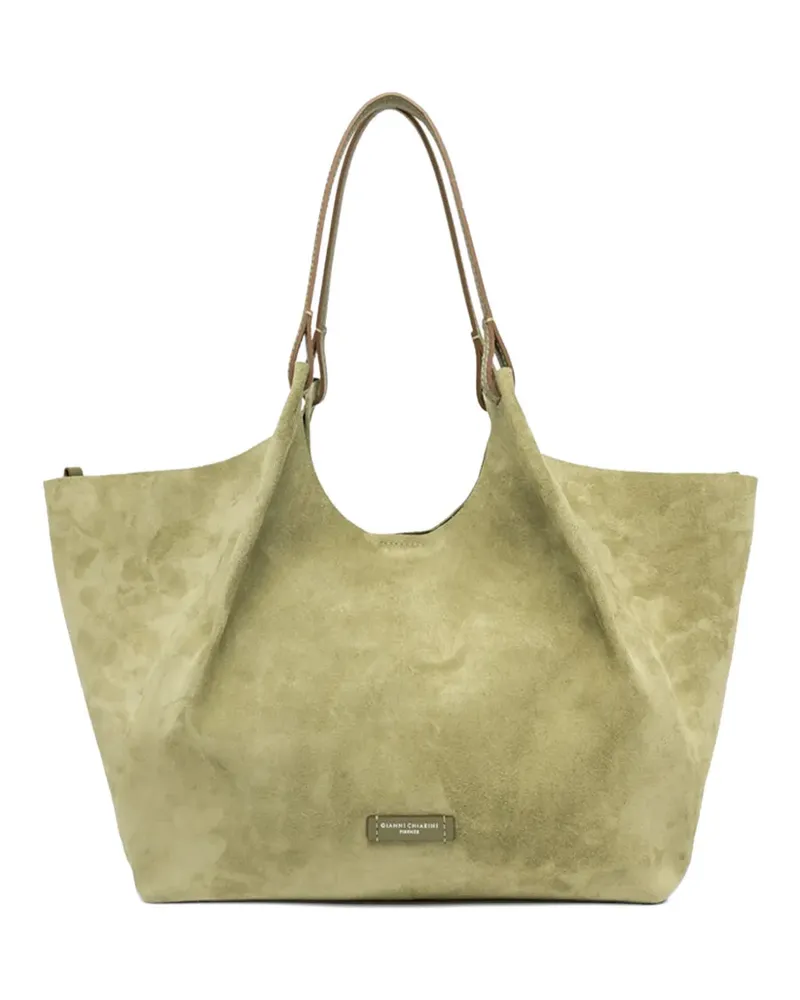 Gianni Chiarini Schultertasche aus Leder - Grün Grün