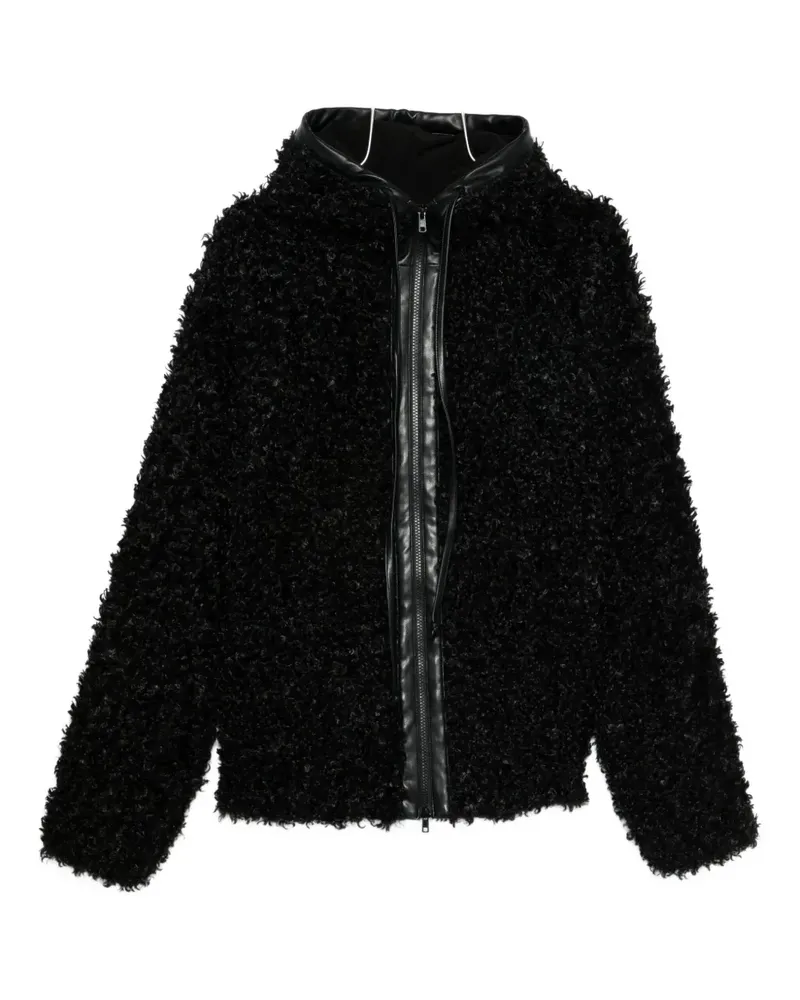Norma Kamali faux fur coat - Schwarz Schwarz