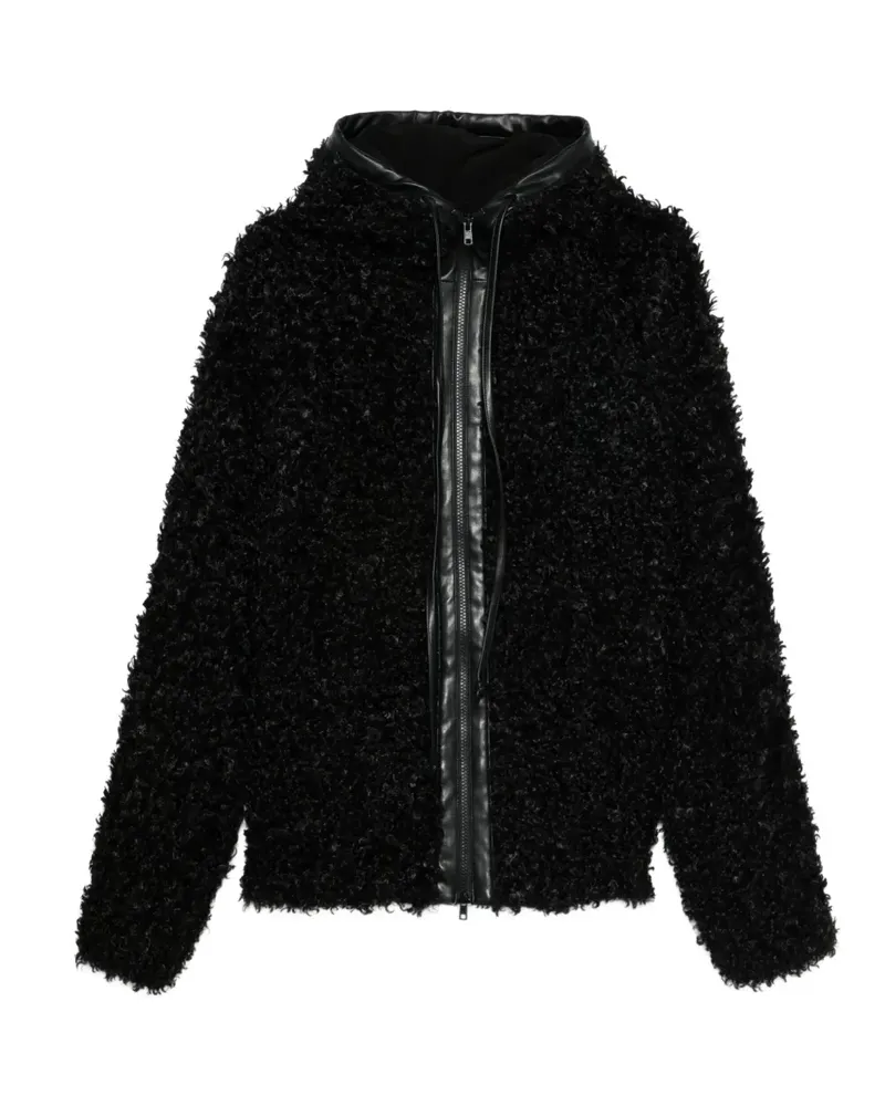 Norma Kamali Mantel aus Faux Fur - Schwarz Schwarz