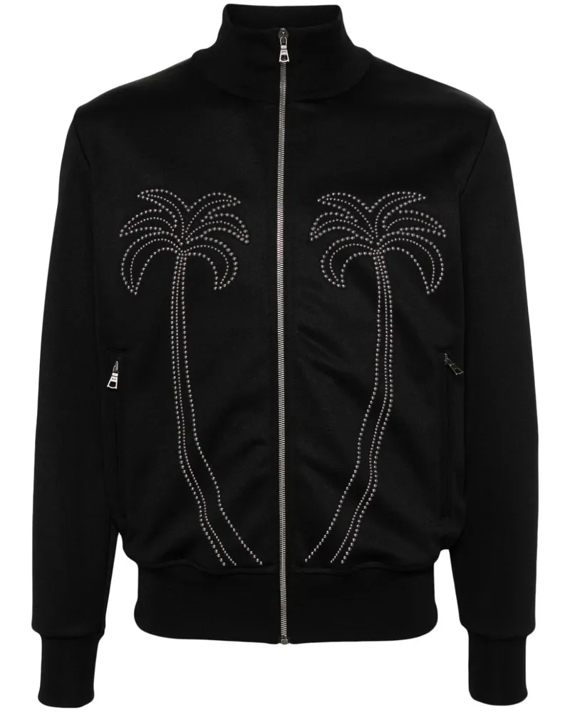 Palm Angels Milano Sportjacke mit Nieten - Schwarz Schwarz