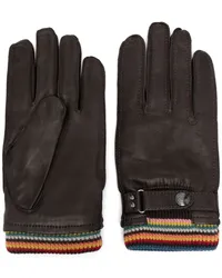 Paul Smith Big Stripe Handschuhe Braun