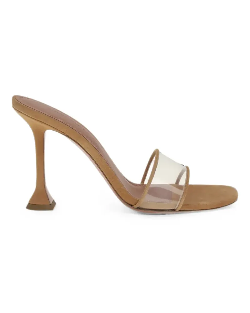 Amina Muaddi Andreea transparent-strap sandals - Weiß Weiß