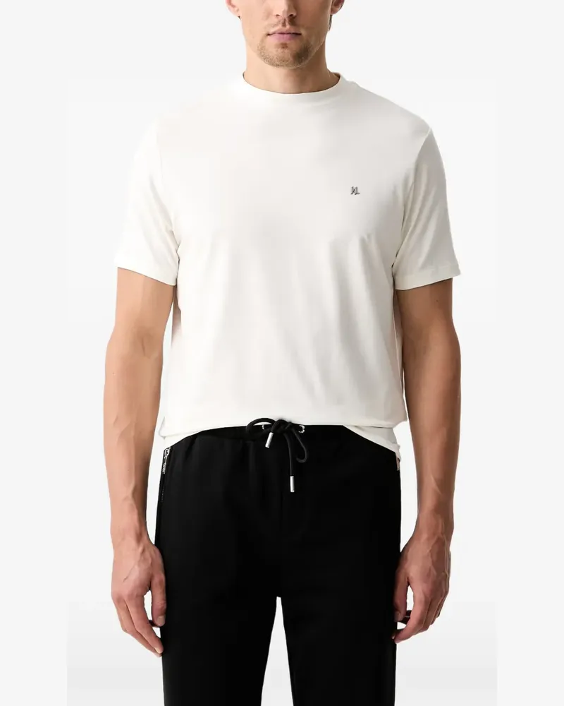 Karl Lagerfeld logo-plaque T-shirt - Weiß Weiß