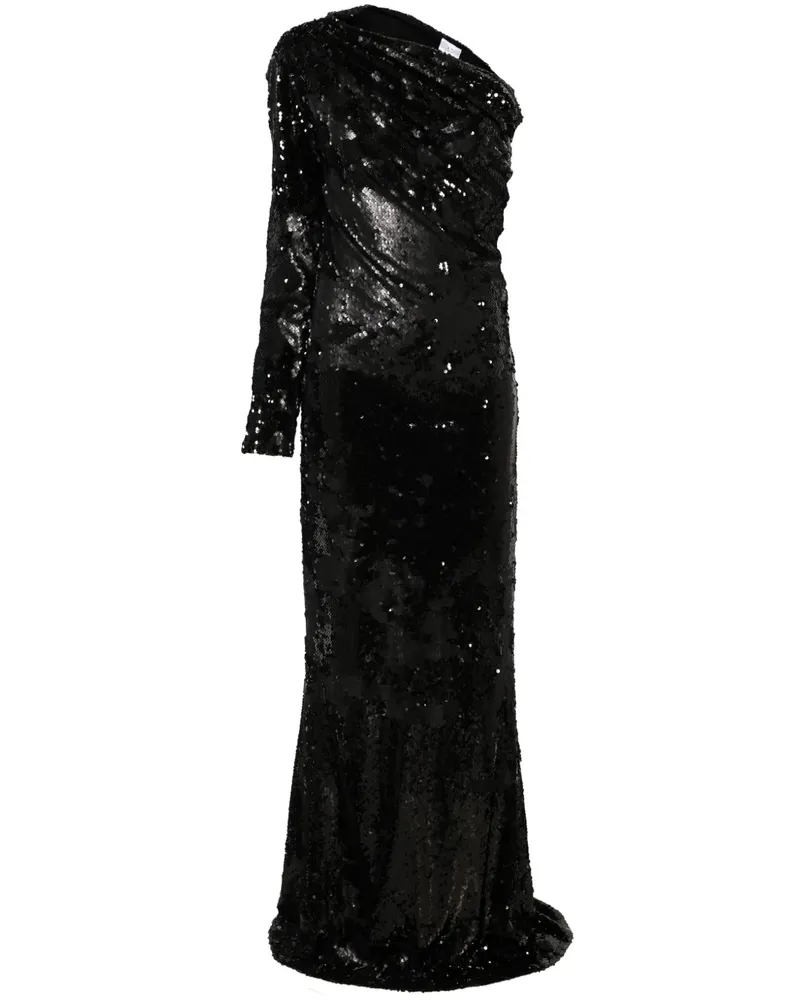 ALCHEMY x Lia Aram Maxikleid mit Pailletten - Schwarz Schwarz