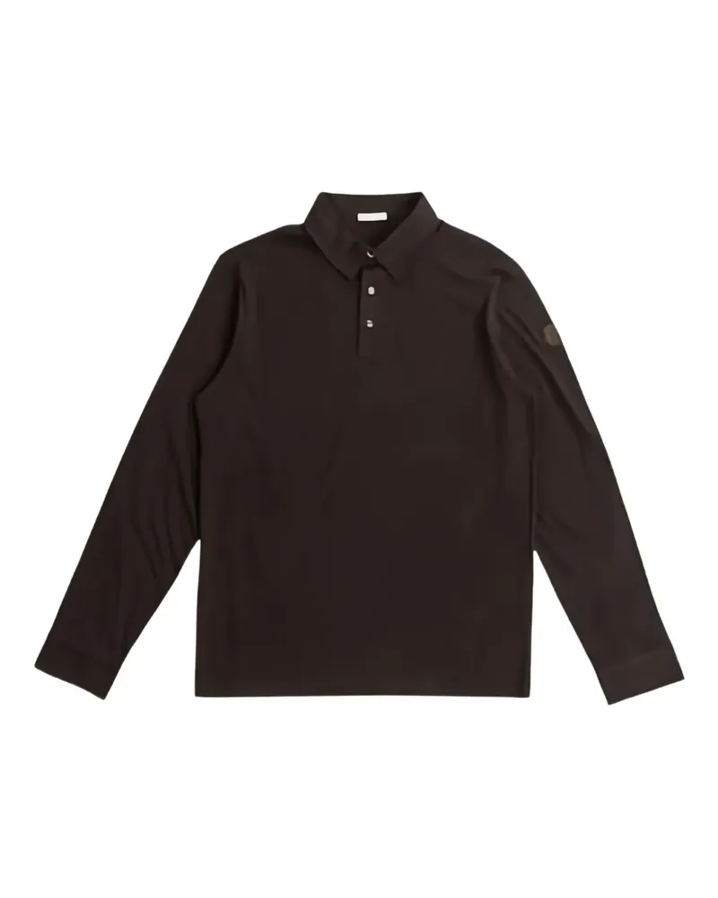 Moncler Poloshirt mit Logo-Applikation - Braun Braun