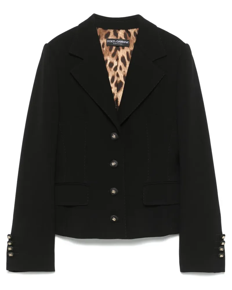 Dolce & Gabbana Klassisches Sakko - Schwarz Schwarz