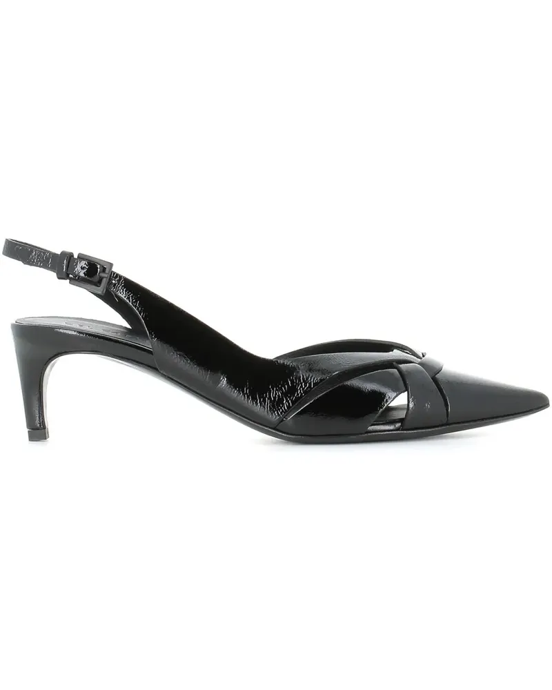 Roberto del Carlo Paris Pumps 50mm - Schwarz Schwarz