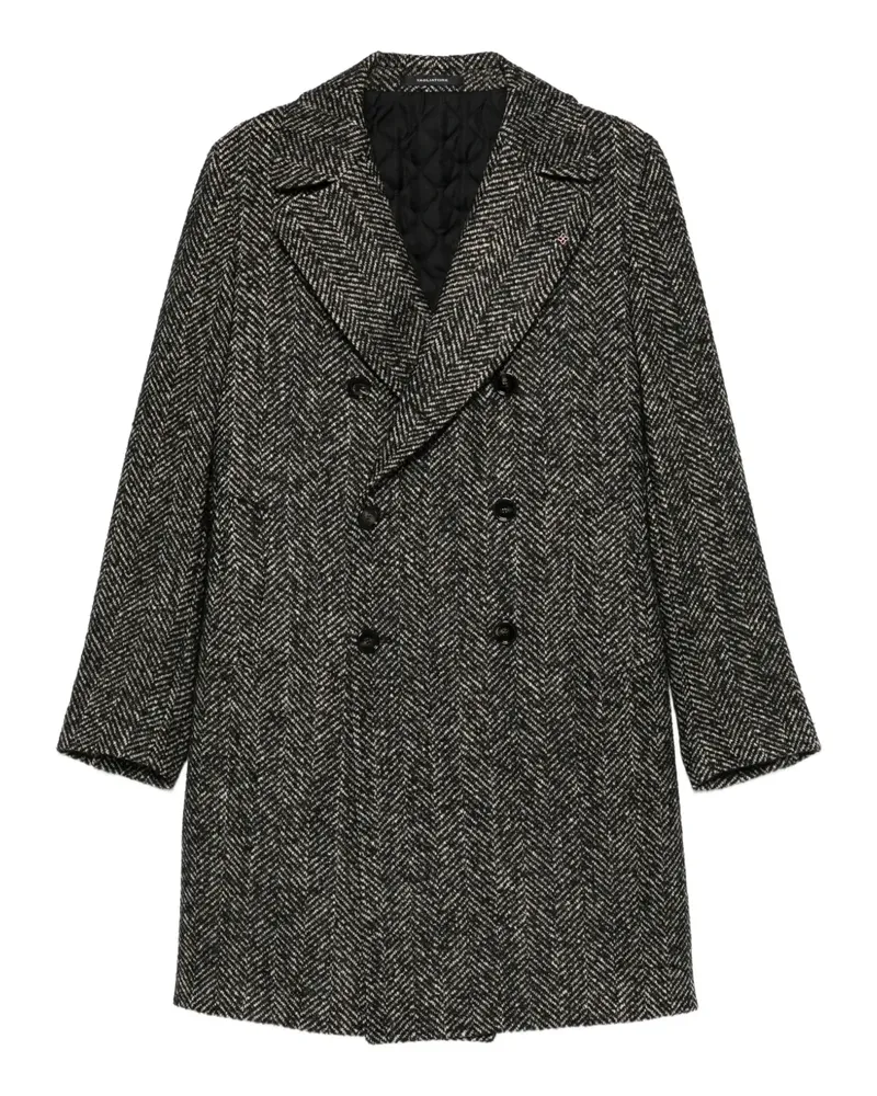 Tagliatore Doppelreihiger Arden Mantel - Schwarz Schwarz