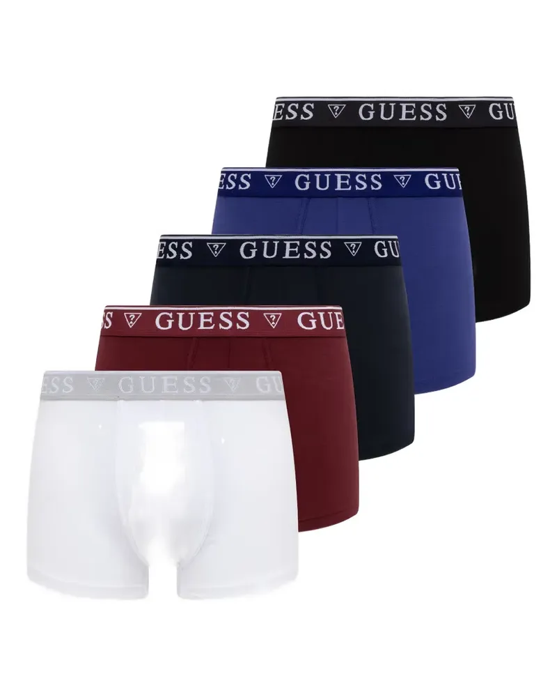 Guess logo-waistband boxer briefs (set of 5) - Weiß Weiß