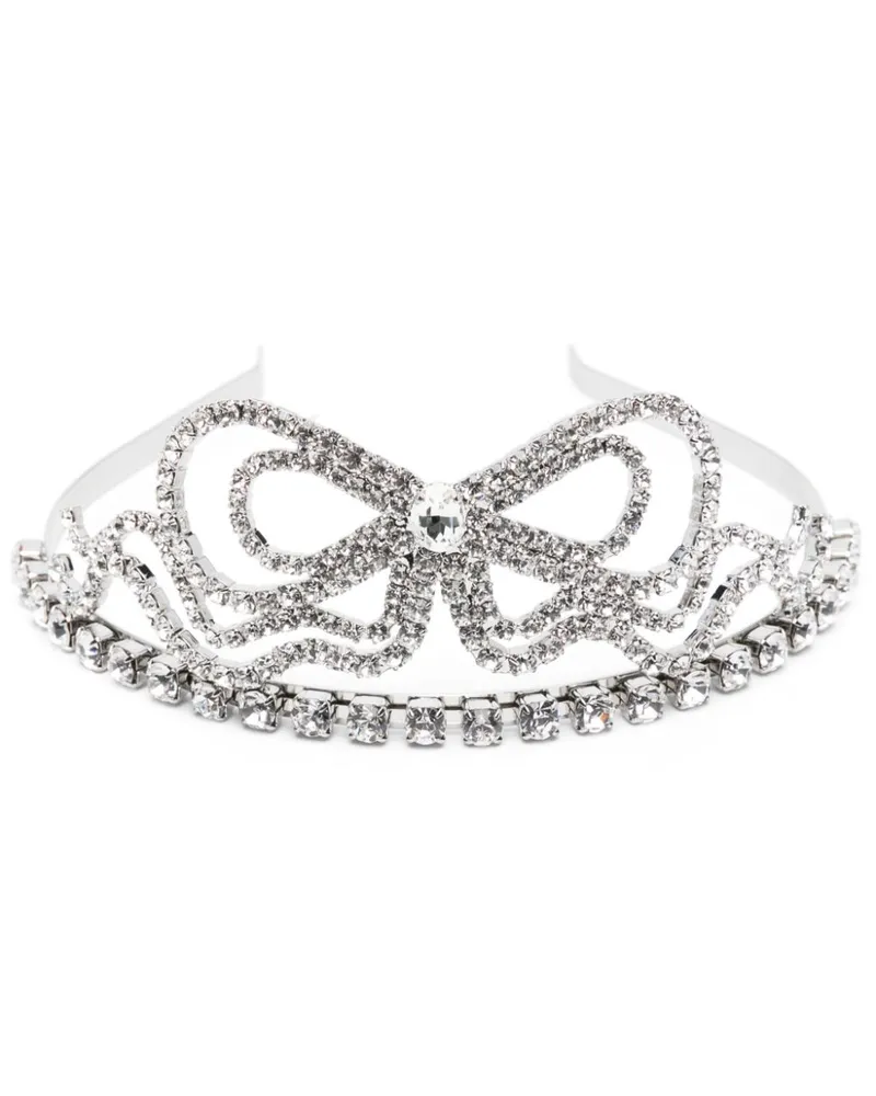 Blumarine Tiara mit Schleifendetail - Silber Silber