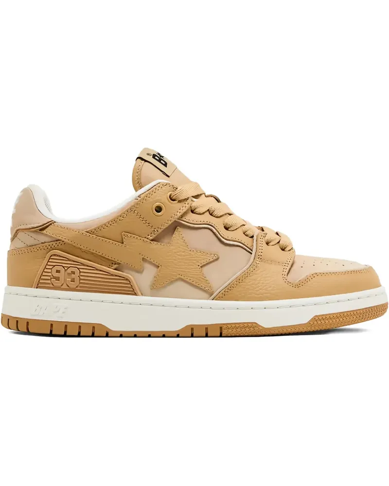 BAPE Sk8 Sta panelled low-top trainers - Braun Braun