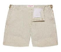 Gestreifte Bulldog Badeshorts - Braun