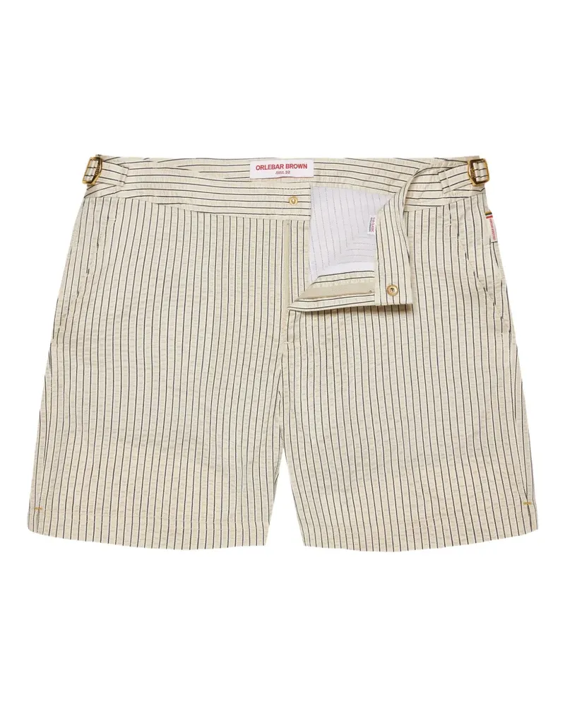 Orlebar Brown Gestreifte Bulldog Badeshorts - Braun Braun