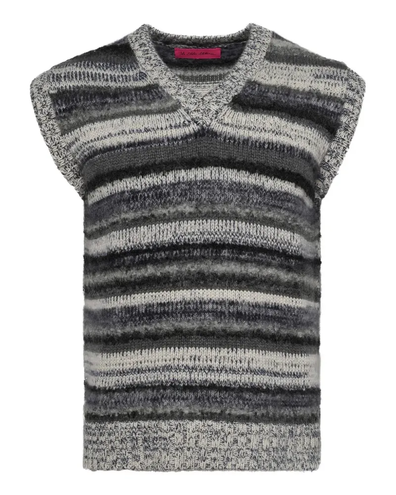 The Elder Statesman Gestreifte Weste - Grau Grau