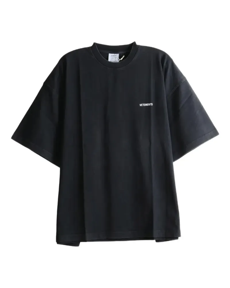 VETEMENTS T-Shirt im Oversized-Look - Schwarz Schwarz