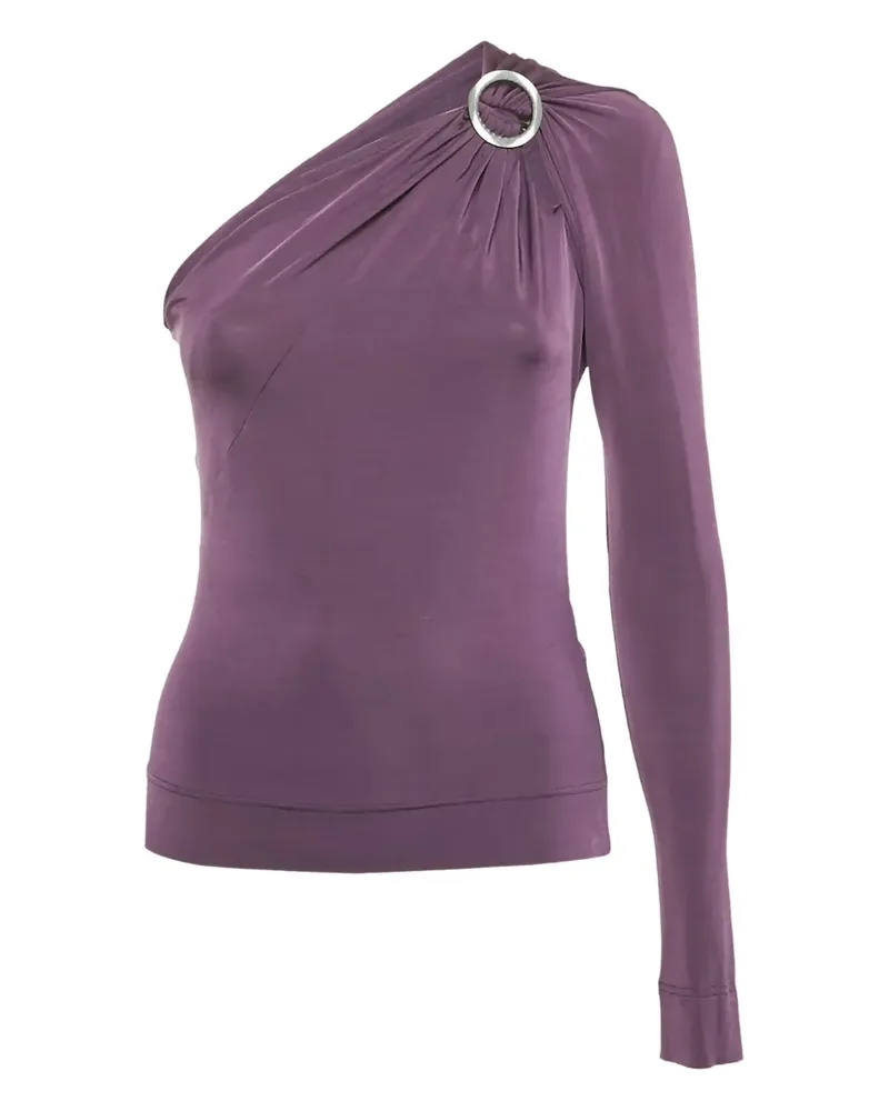 Just Cavalli asymmetric neckline blouse - Violett Violett