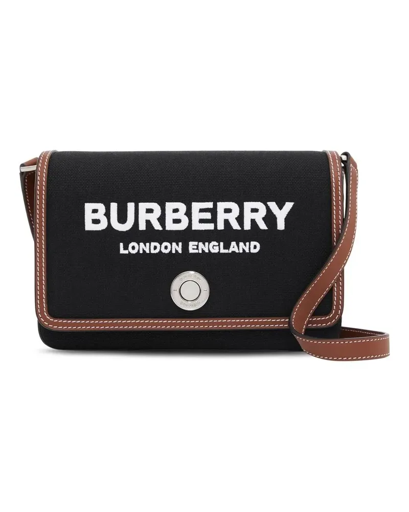 Burberry Kleine Umhängetasche mit Logo-Print - Schwarz Schwarz