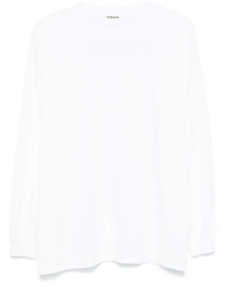 AURALEE Luster Plaiting T-Shirt - Weiß Weiß