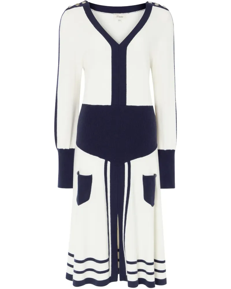 Temperley London Gestricktes Bretton Midikleid - Weiß Weiß