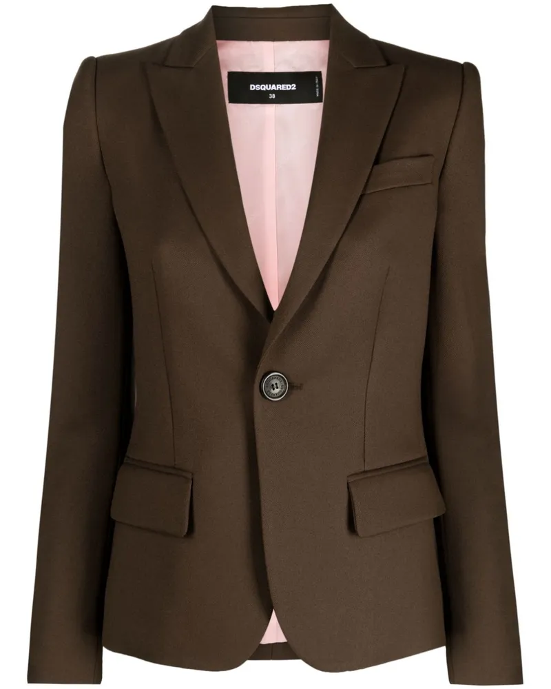 Dsquared2 Einreihiger Blazer Braun