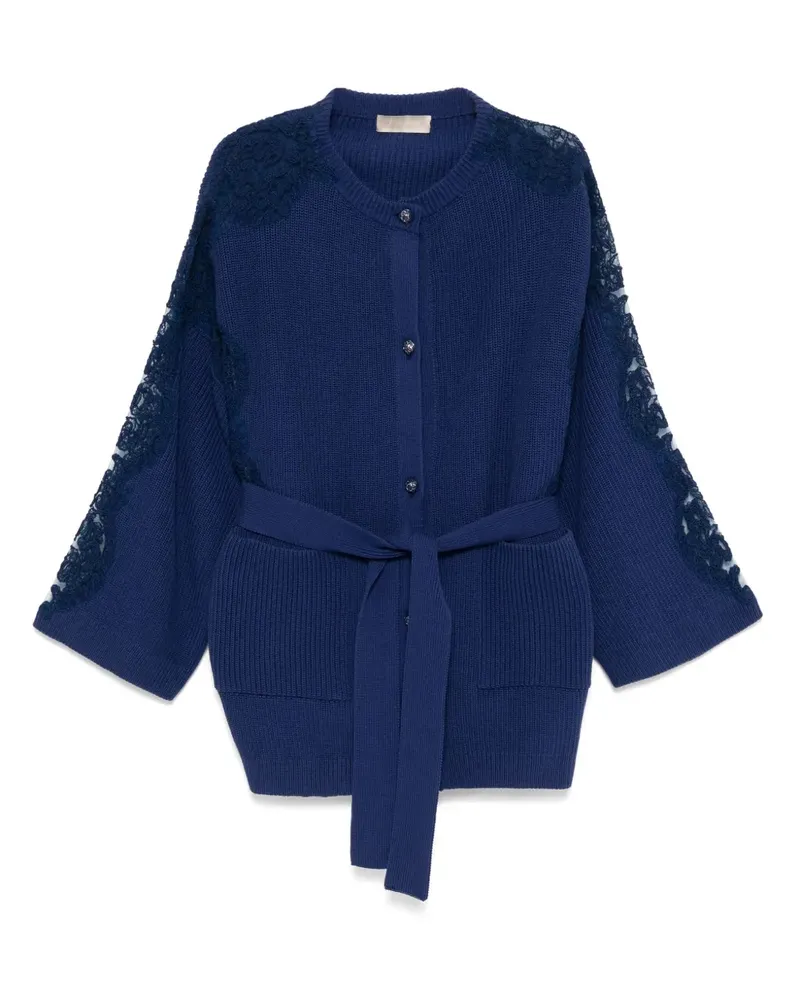 Elie Saab Geknöpfter Cardigan - Blau Blau