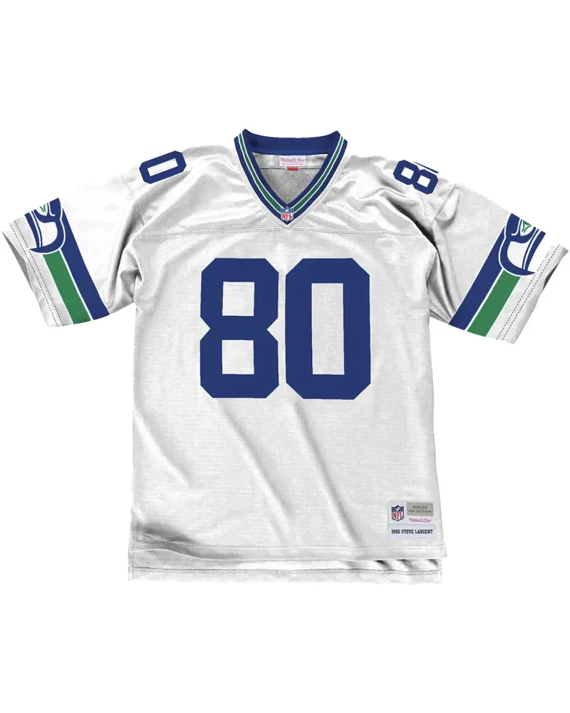 Mitchell & Ness NFL Legacy Seahawks 1985 Steve Largent Trikot - Weiß Weiß