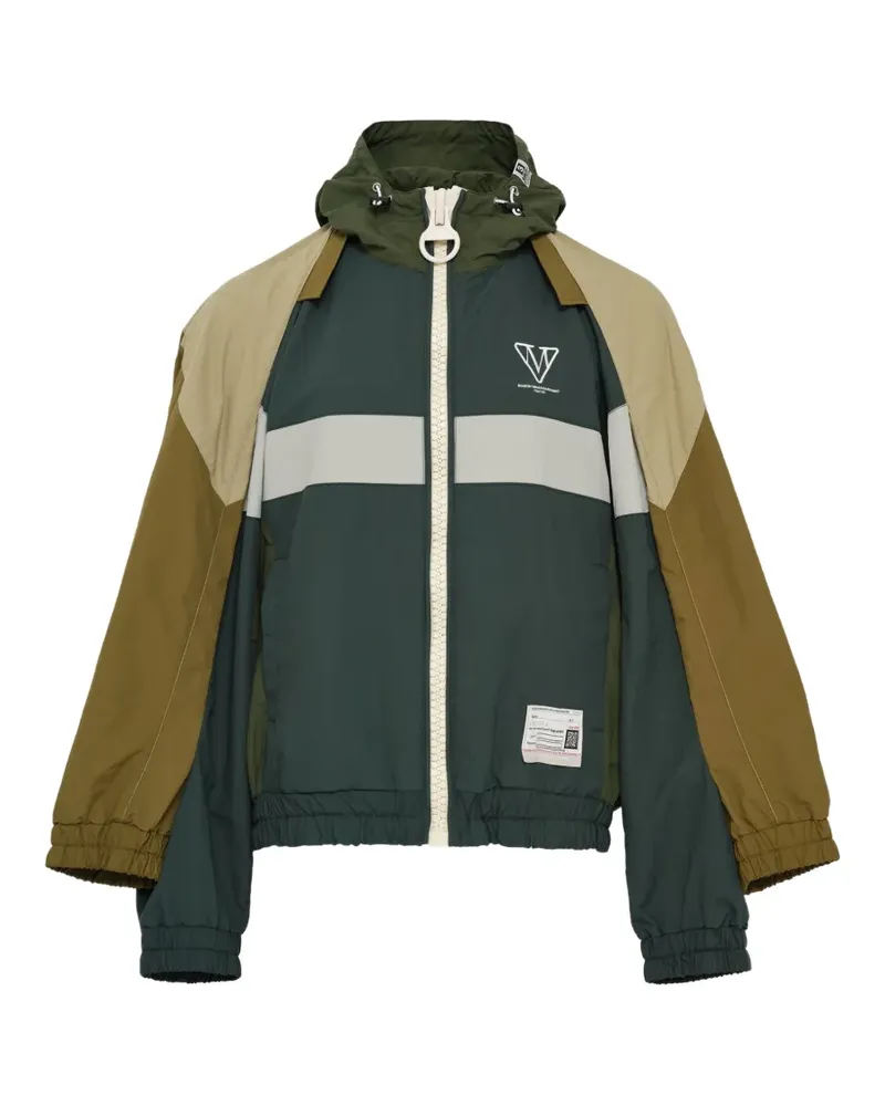 MIHARAYASUHIRO zip-up hooded jacket - Grün Grün