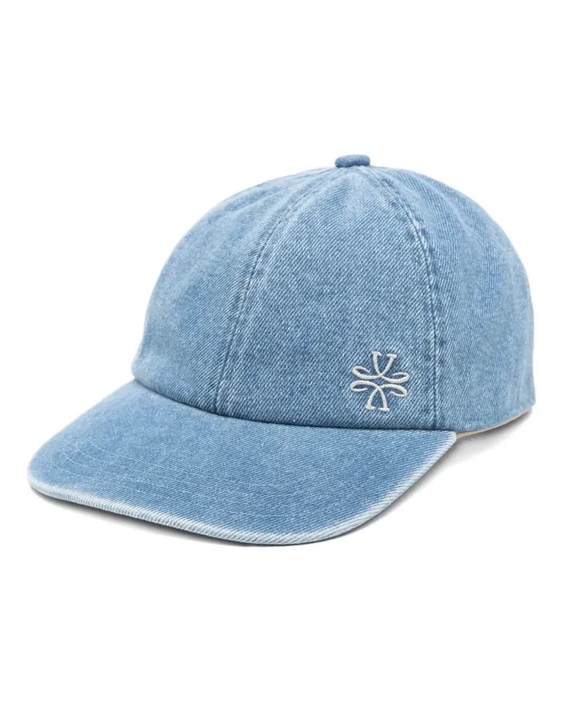 Jacob Cohën logo-detail denim baseball cap - Blau Blau