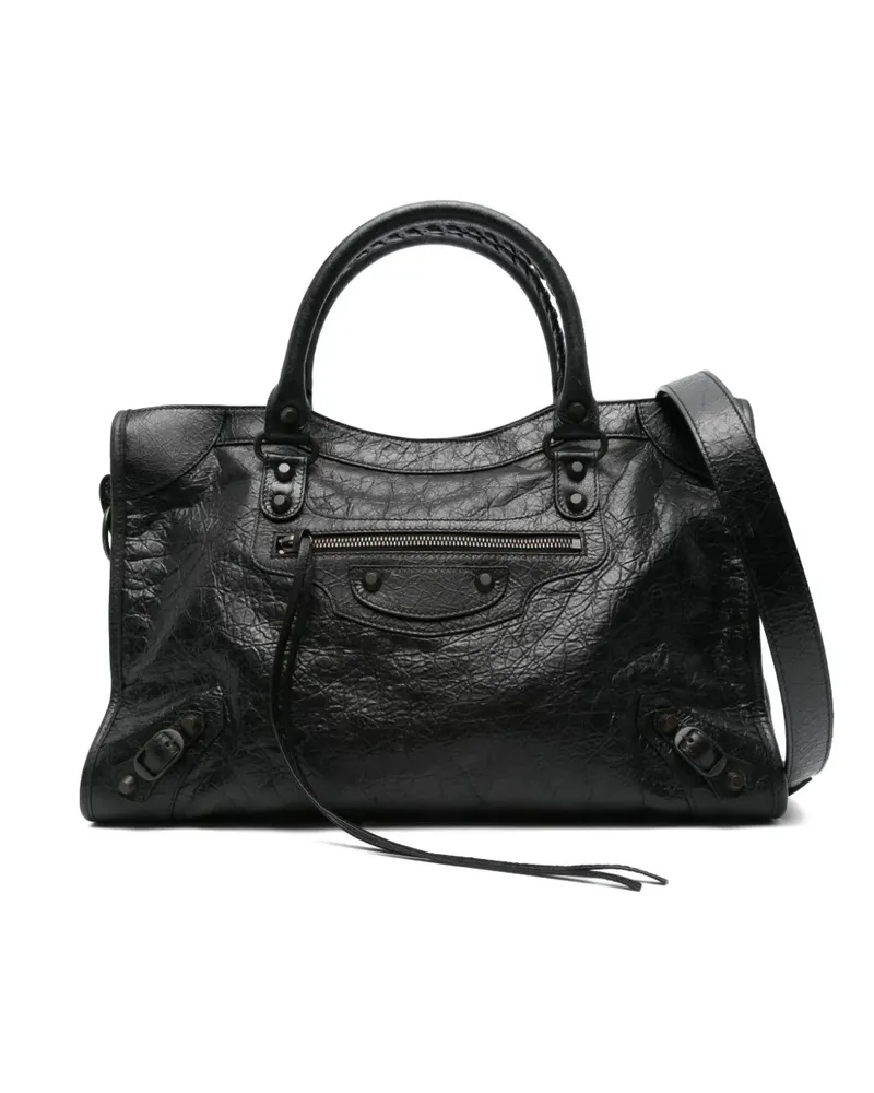 Balenciaga Mittelgroße Le City Tote Bag - Schwarz Schwarz