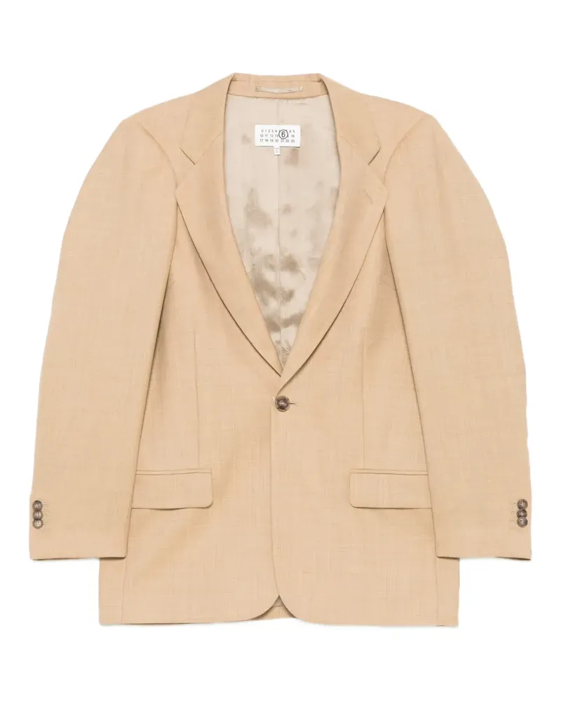 Maison Margiela single-breasted blazer - Nude Nude