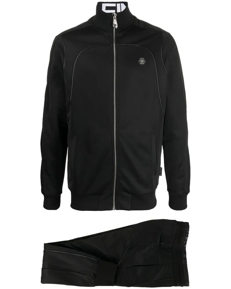 Philipp Plein Skull Bones Jogginganzug - Schwarz Schwarz