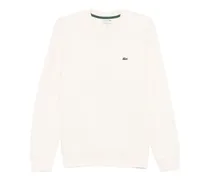 Sweatshirt mit Logo-Patch - Nude