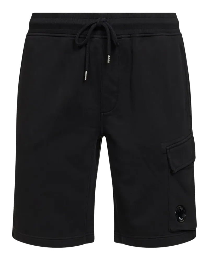 C.P. Company ribbed elasticated shorts - Schwarz Schwarz