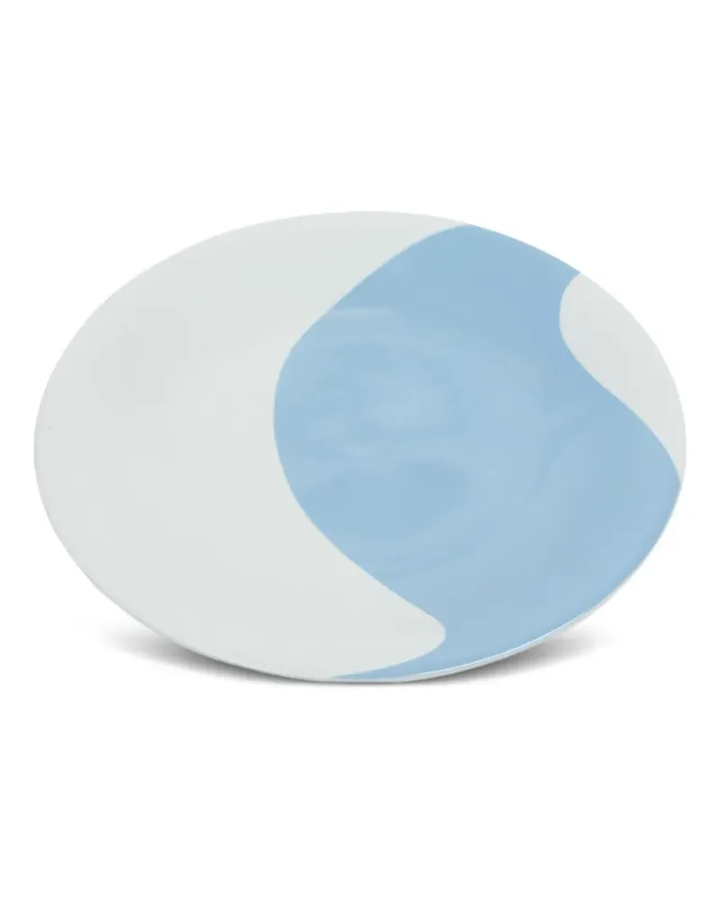 Misette Teller in Colour-Block-Optik (4er-Set) - Blau Blau