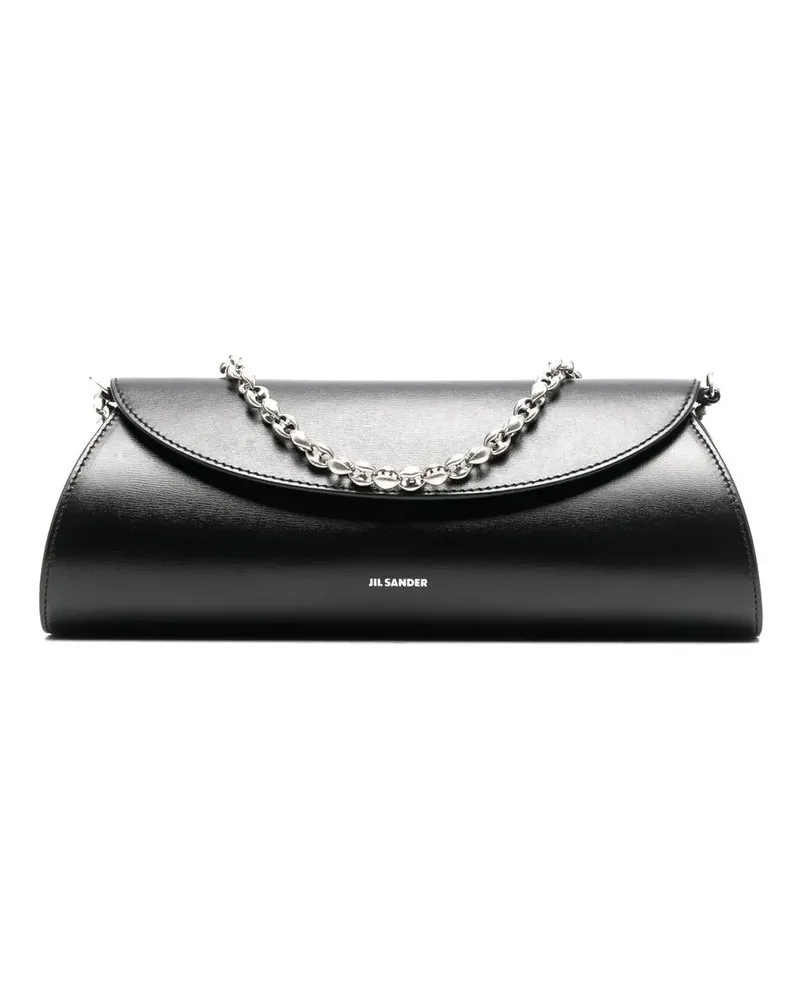 Jil Sander Cannolo Schultertasche - Schwarz Schwarz