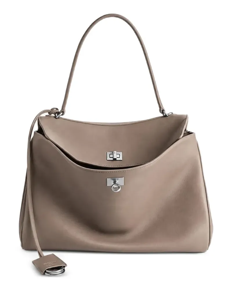 Balenciaga Mittelgroße Rodeo Tote Bag - Nude Nude