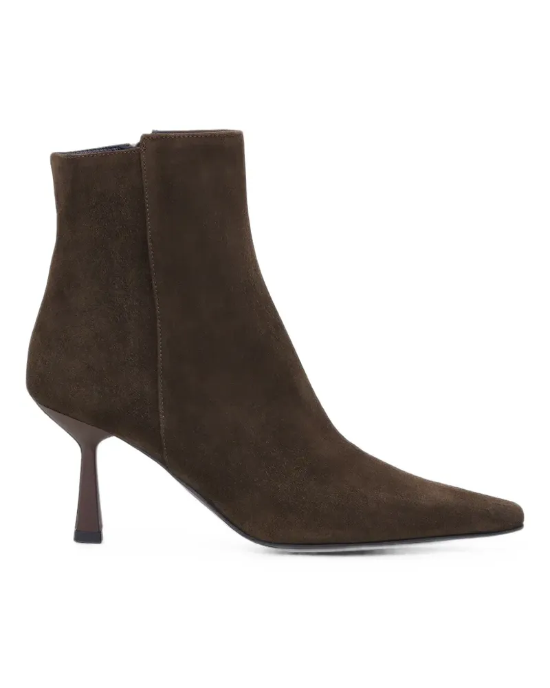 NOTABENE Emmya pointed-toe ankle boots - Braun Braun