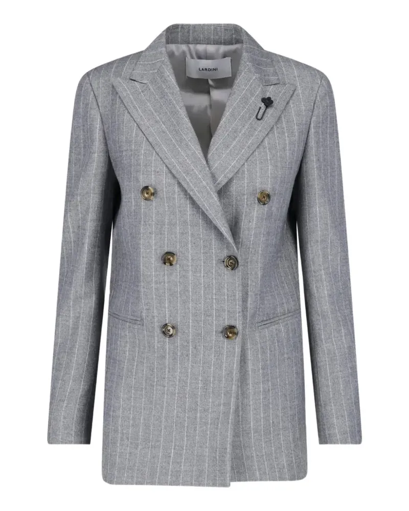 LARDINI Doppelreihiger Blazer mit Nadelstreifen - Grau Grau